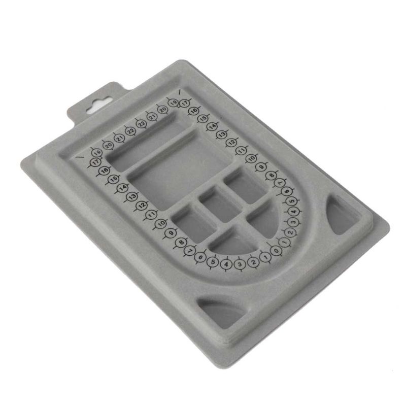 SIY  4Pcs Gray Flock Beads Tray Design Boards Kit  DIY Beading Bracelet Jewelry Tools