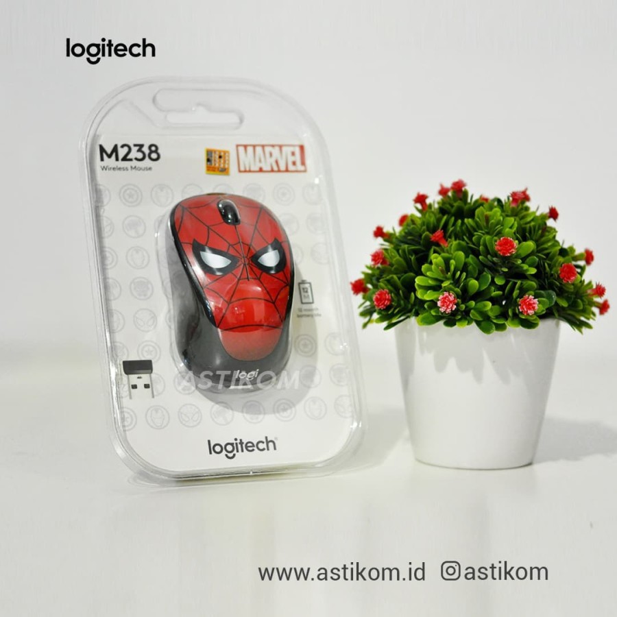 Mouse Logitech M238 Marvel Collection Wireless | By Astikom