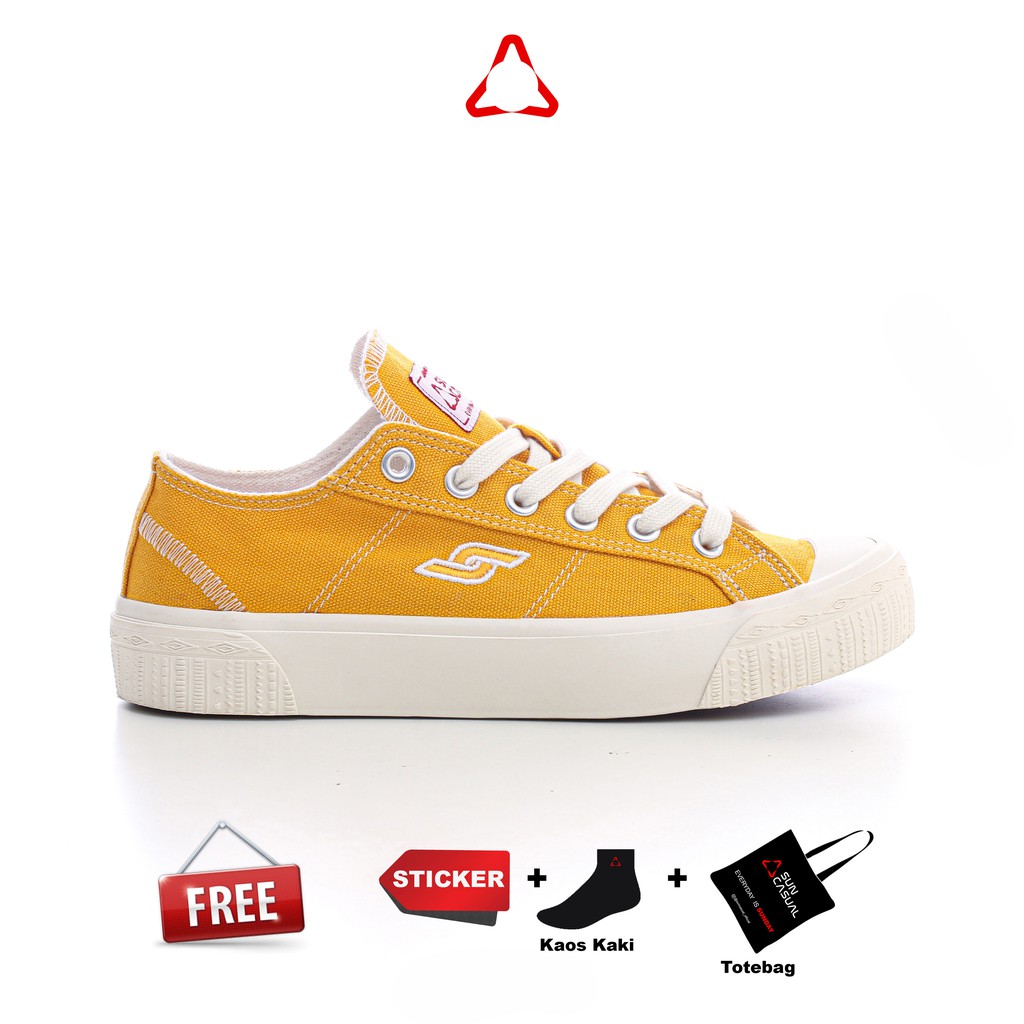 Sun Casual - Sepatu - Basic Low Canvas Yellow