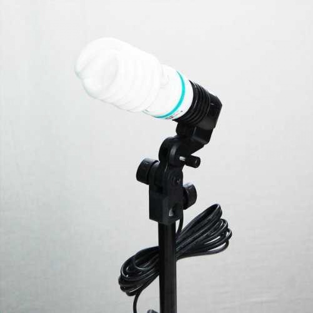 Soket Lampu LED Foto Studio E27 Fleksibel dengan Slot Holder Payung