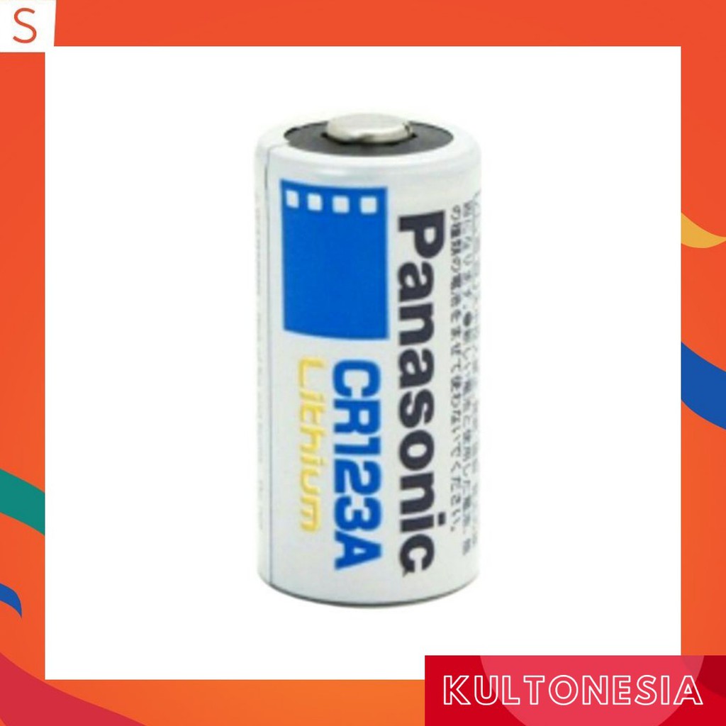 Baterai Panasonic CR123A Lithium 3V CR123