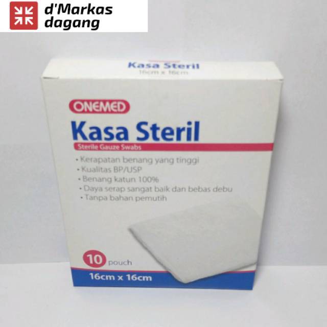  Bisa Bayar di Tempat Kasa  Steril  16x16cm Onemed Gauze 