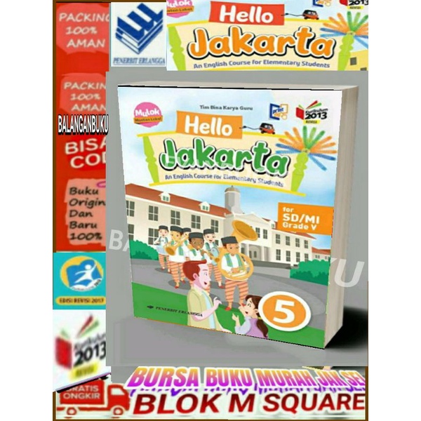 HELLO JAKARTA UNTUK SD/MI KELAS 5 PENERBIT ERLANGGA