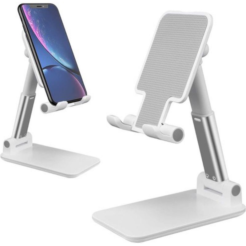 Phone Holder Standing Hp For Iphone Andorid Tablet Tab Stand Universal Folding Desktop Phone Stand Untuk Zoom Bisa Dilipat Dan Naik Turun