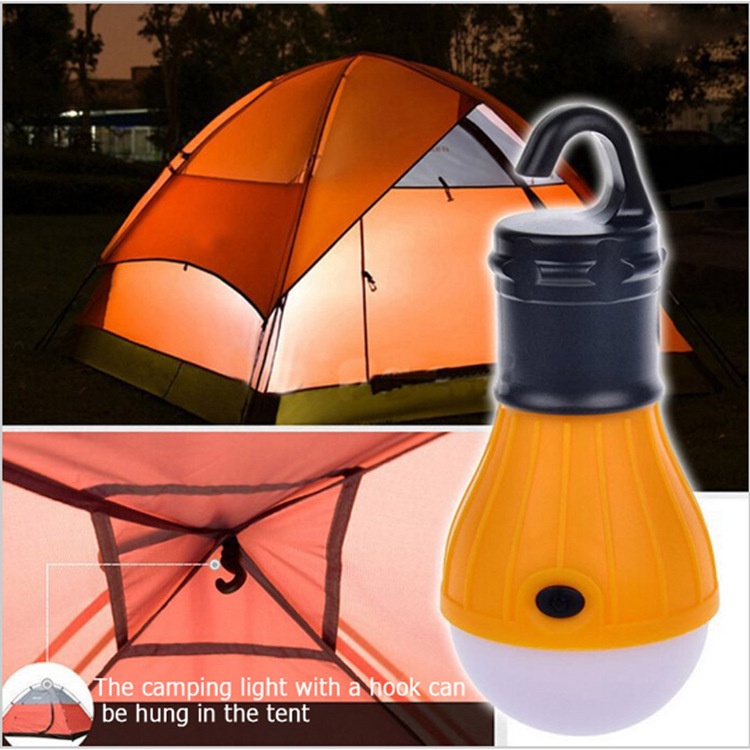 [ 1PCS Portable Outdoor Hanging 3LED Camping Light for Home Garden Patio Yard Garage Deck ]