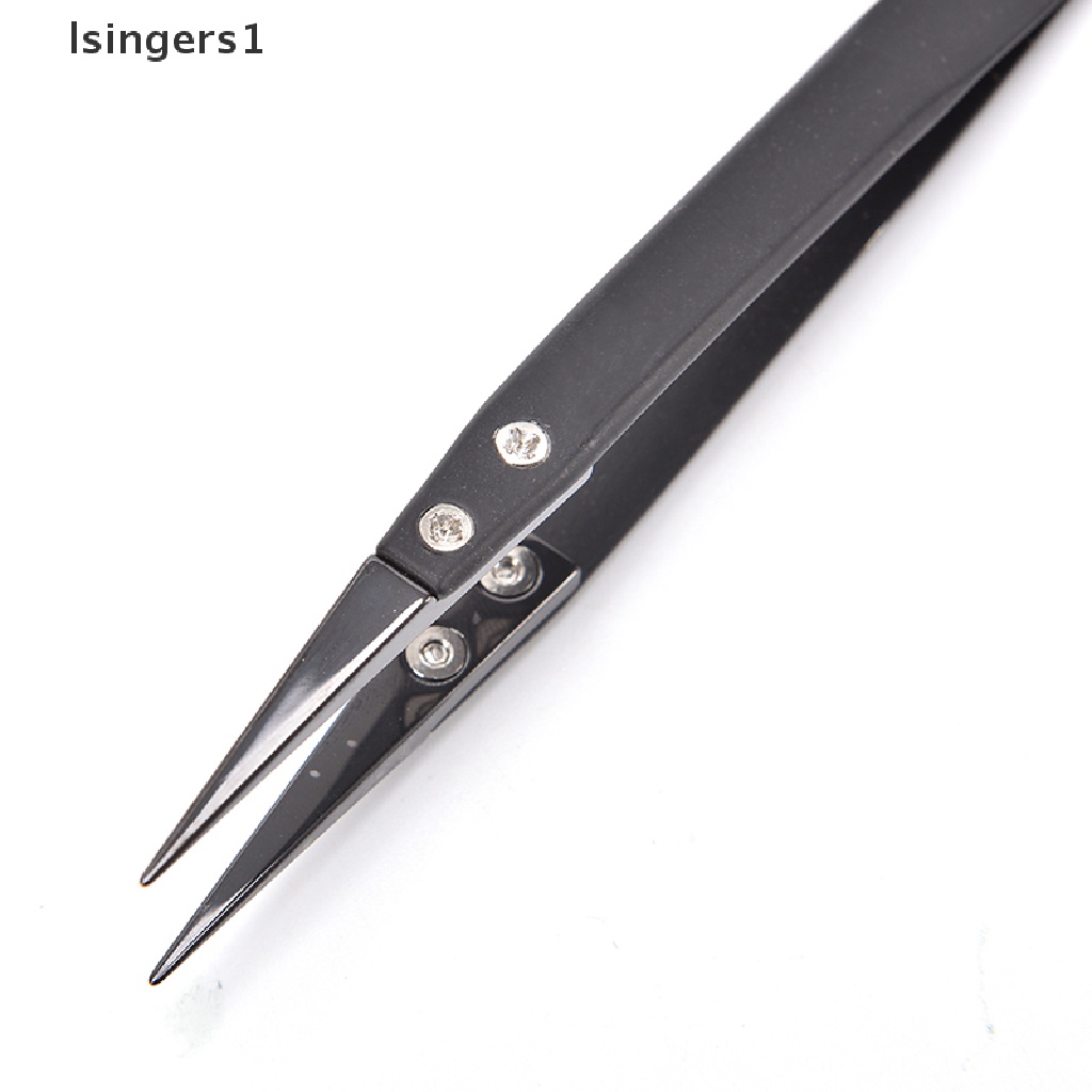 (lsingers1) Pinset Ujung Keramik Bahan Stainless Steel Tahan Panas