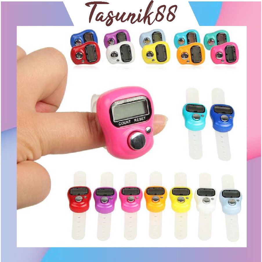 ⭐TasUnik88⭐ R031 TASBIH DIGITAL LED MINI ALAT HITUNG MANUAL DIGITAL TALLY FINGER COUNTER ELEKTRIK TA