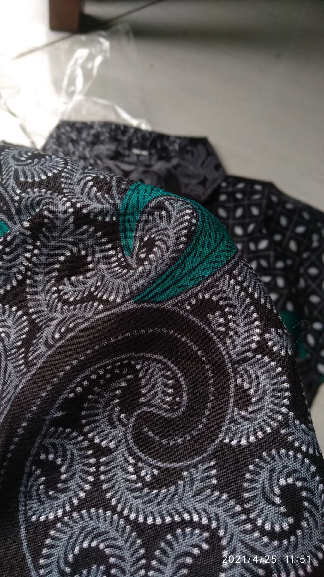 Batik Couple Keluarga Original Uzla Collection Motif Truntum Dimensi Abu