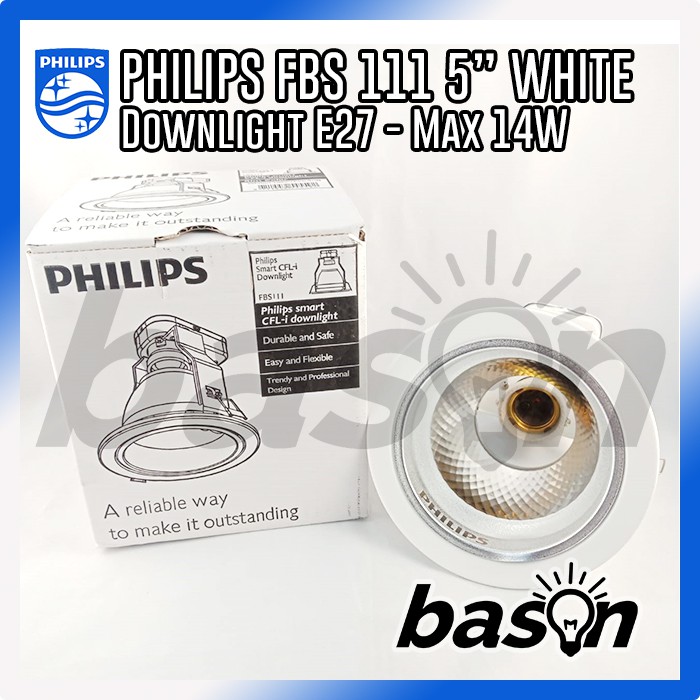 PHILIPS Downlight FBS115 White | Rumah Lampu 6&quot;