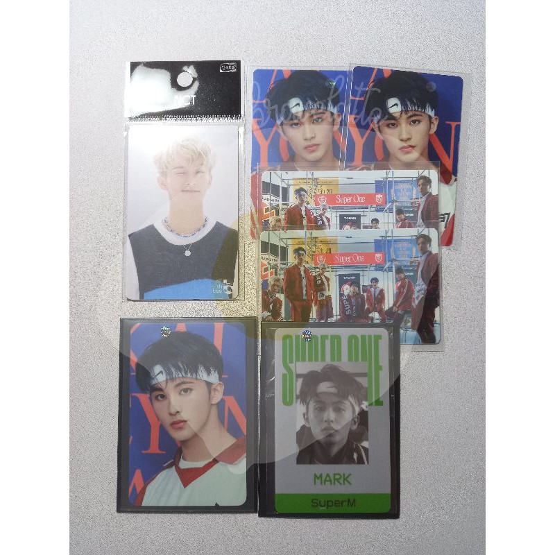 Mark Lee SuperM NCT Photocard PC Cashbee Sticker ID Card