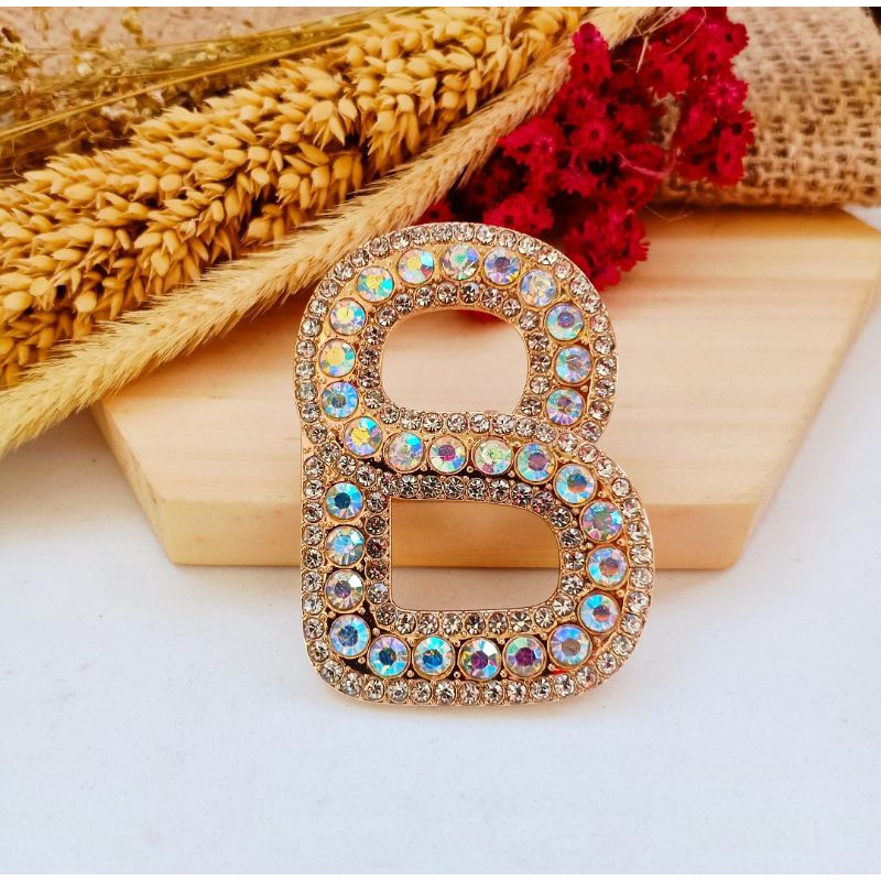 Brooch Buttonscarves/Bros Buttonscarves/Bros Buttonscarves KW/Bros Buttonscarves Mata/Bros Buttonscarves Mutiara-Gold-C