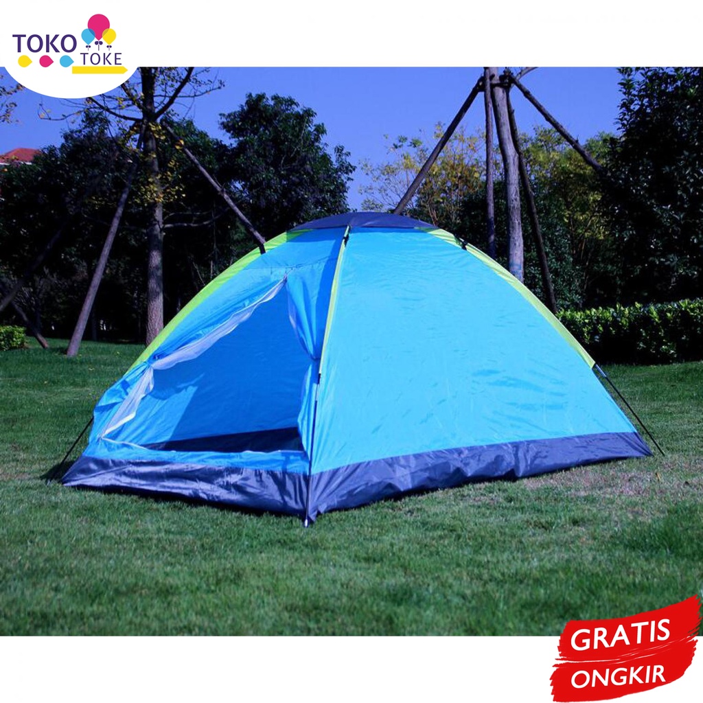 Tenda Mobil Camping Portable Atap Double Layer Door Camping Tent