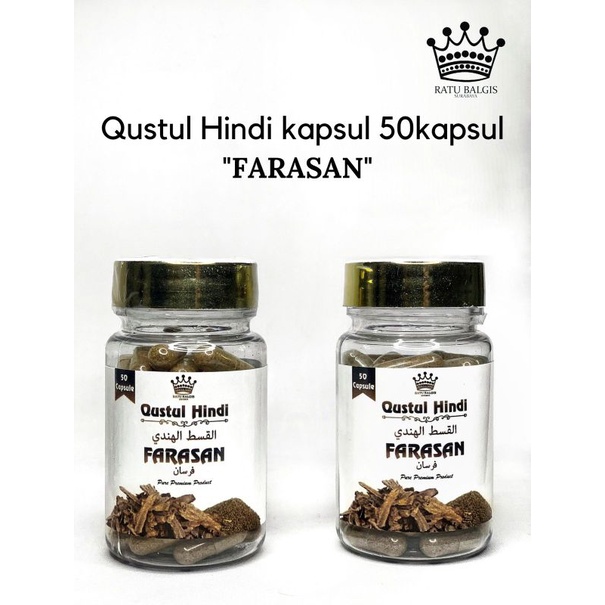 

Qusthul Hindi / Kayu India Farasan Original Isi 50 Kapsul