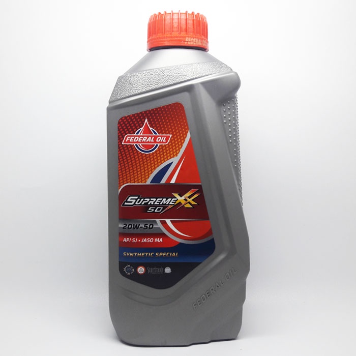 Oli Federal Supreme XX 50 20W-50 (API SJ - JASO MA) 1L / Oli Mesin Motor Federal