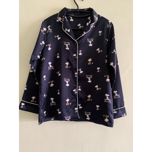 Preloved Atasan Piyama Snoopy GU by Uniqlo