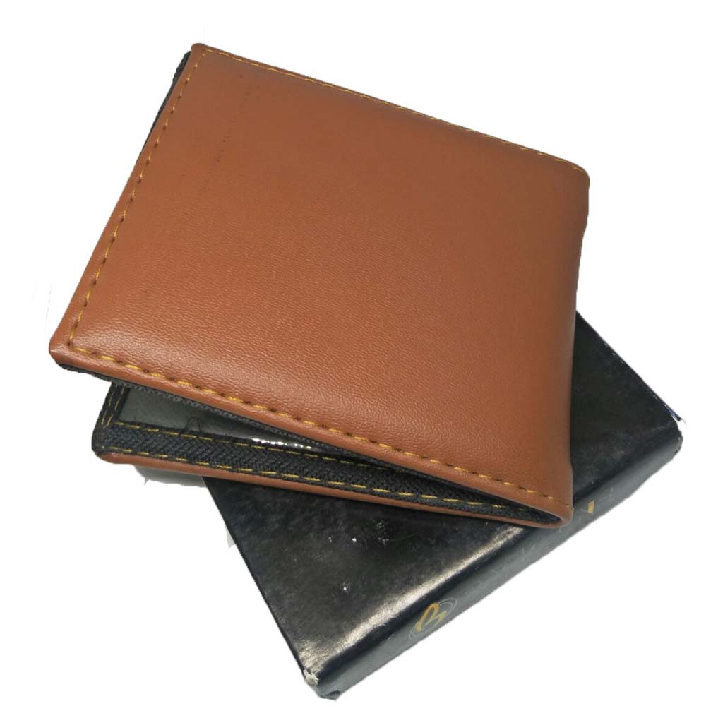 Dompet Pria Dompet Style Pria Dompet 3/4 Dompet Kulit Sintetis - Free Box