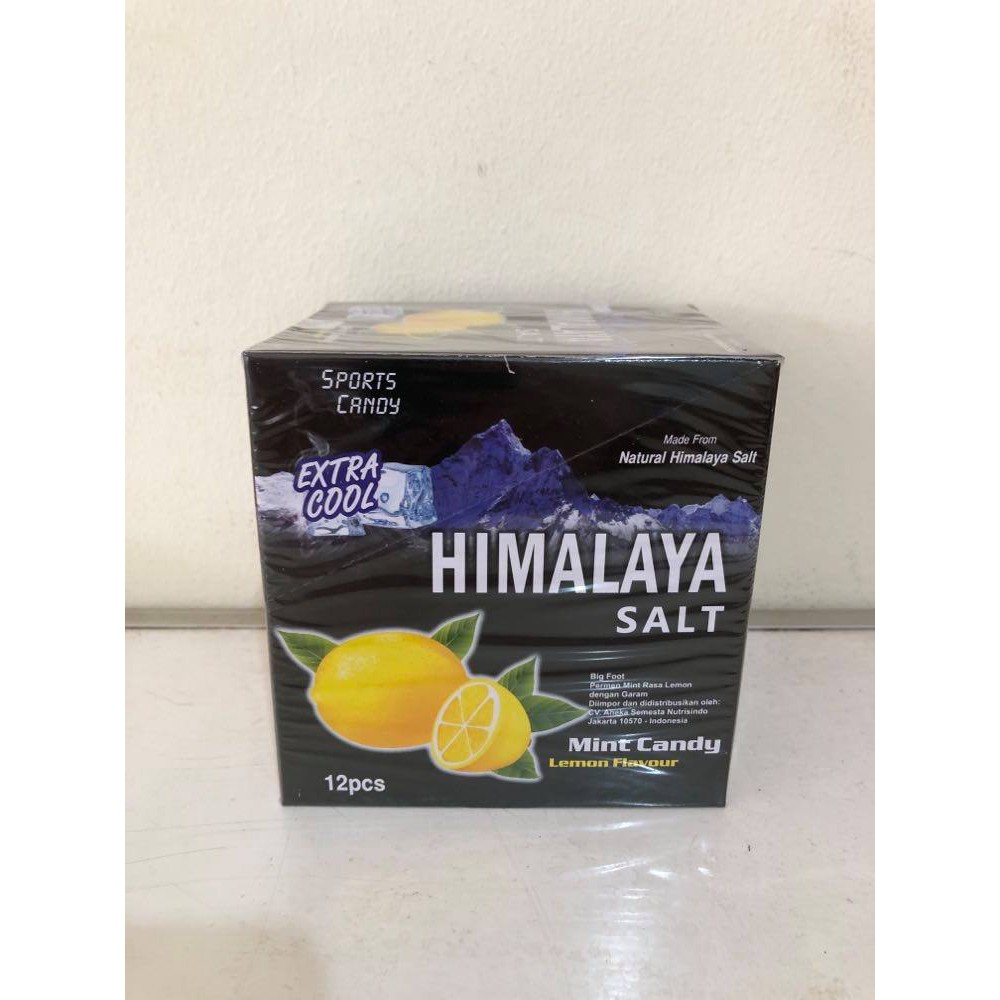Himalaya Salt Mint Candy Lemon Flavour / permen himalaya 12pcs 180grm