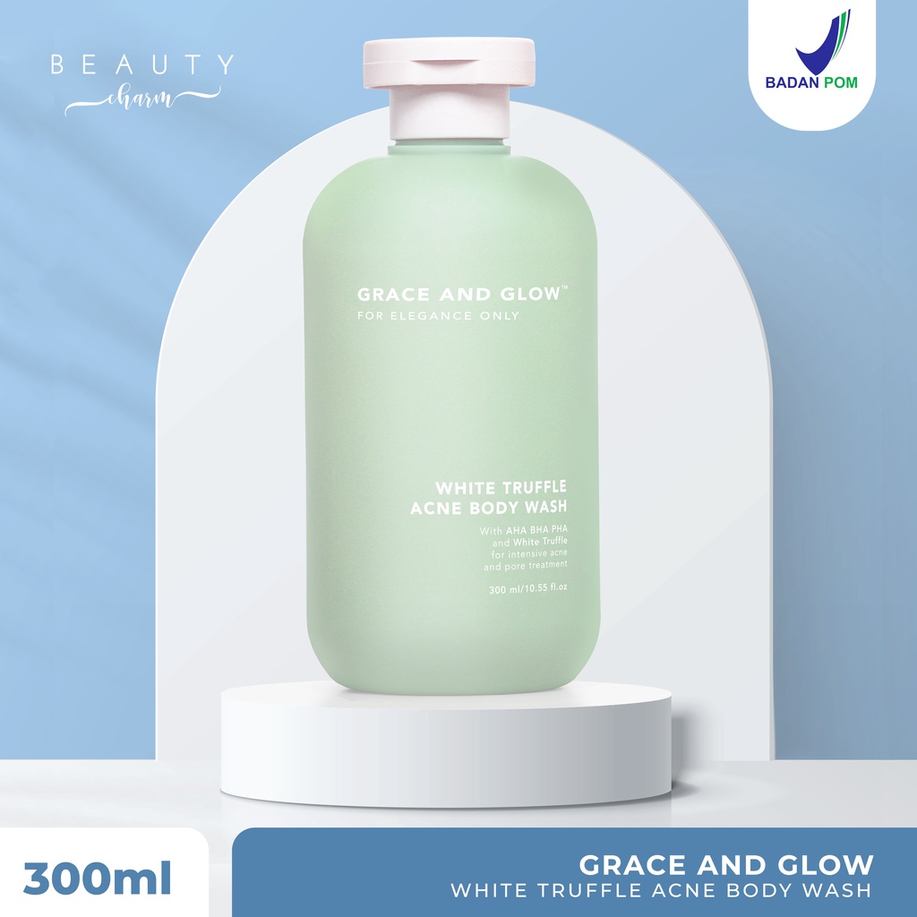 Grace and Glow White Truffle Acne Body Wash Sabun Mandi