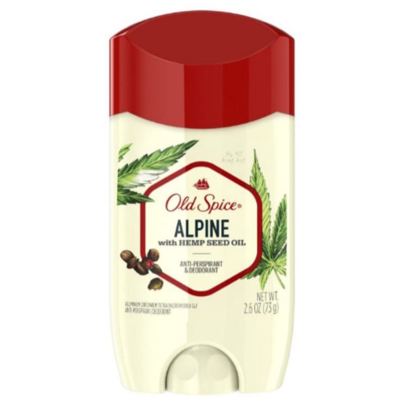 Old spice deodorant Alpine with Hemp seed oil 73g