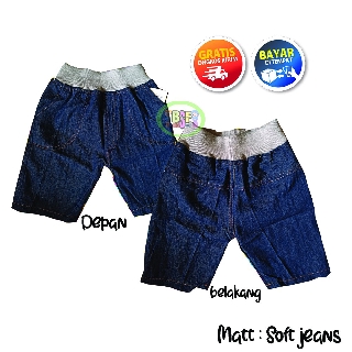  Celana  Jeans  pendek anak  Rib bahan denim  usia 1  sampai 4 