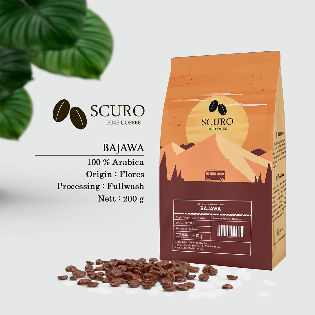 

Scuro Coffee - Flores Bajawa Roasted Bean 200gr