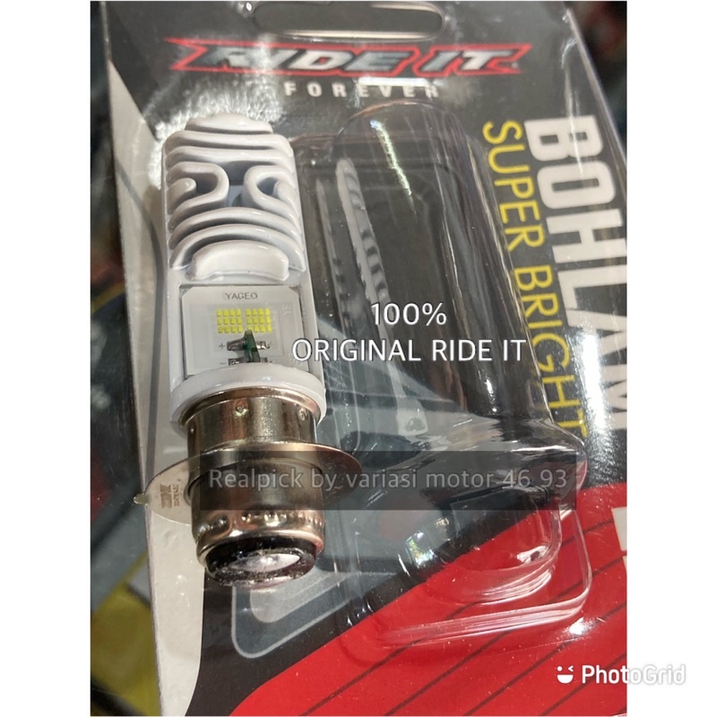 LAMPU LED KAKI 1 K1 H6 YG RIDE IT 18 W x2 SUPER BRIGHT ORIGINAL RIDE IT