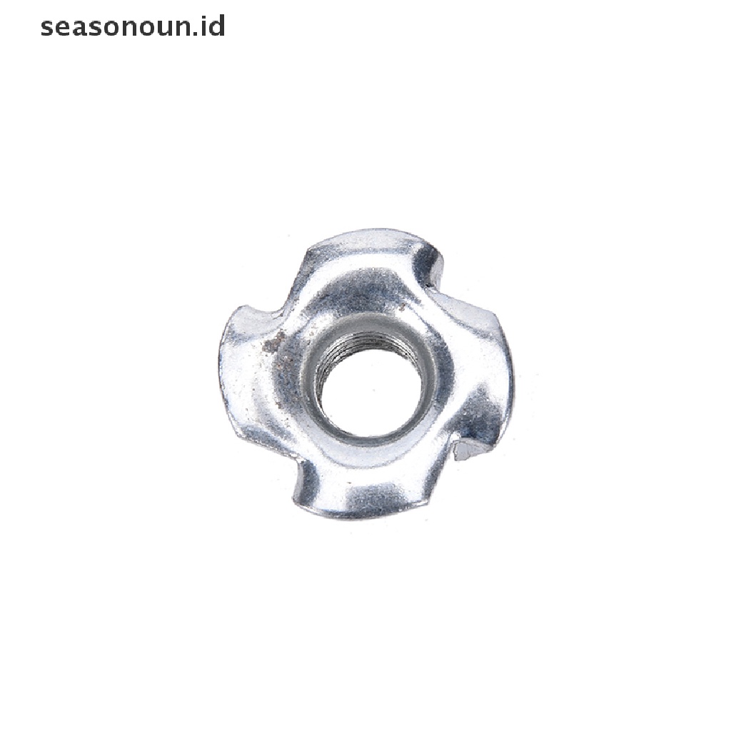 10 Pcs M4 / M5 / M6 / M8 / M10 Four Prong Bahan Zinc Plated Untuk Furniture Kayu