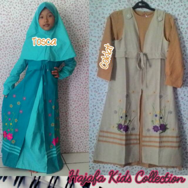 Baju Gamis Set Anak Rompi