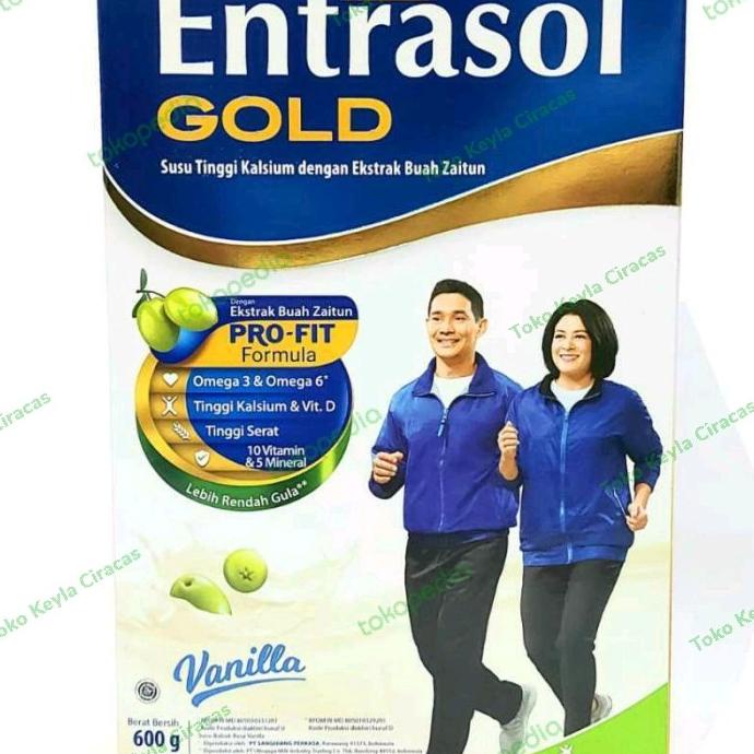 

[COD] Entrasol Gold Vanila Susu Dewasa [600g] [COD]