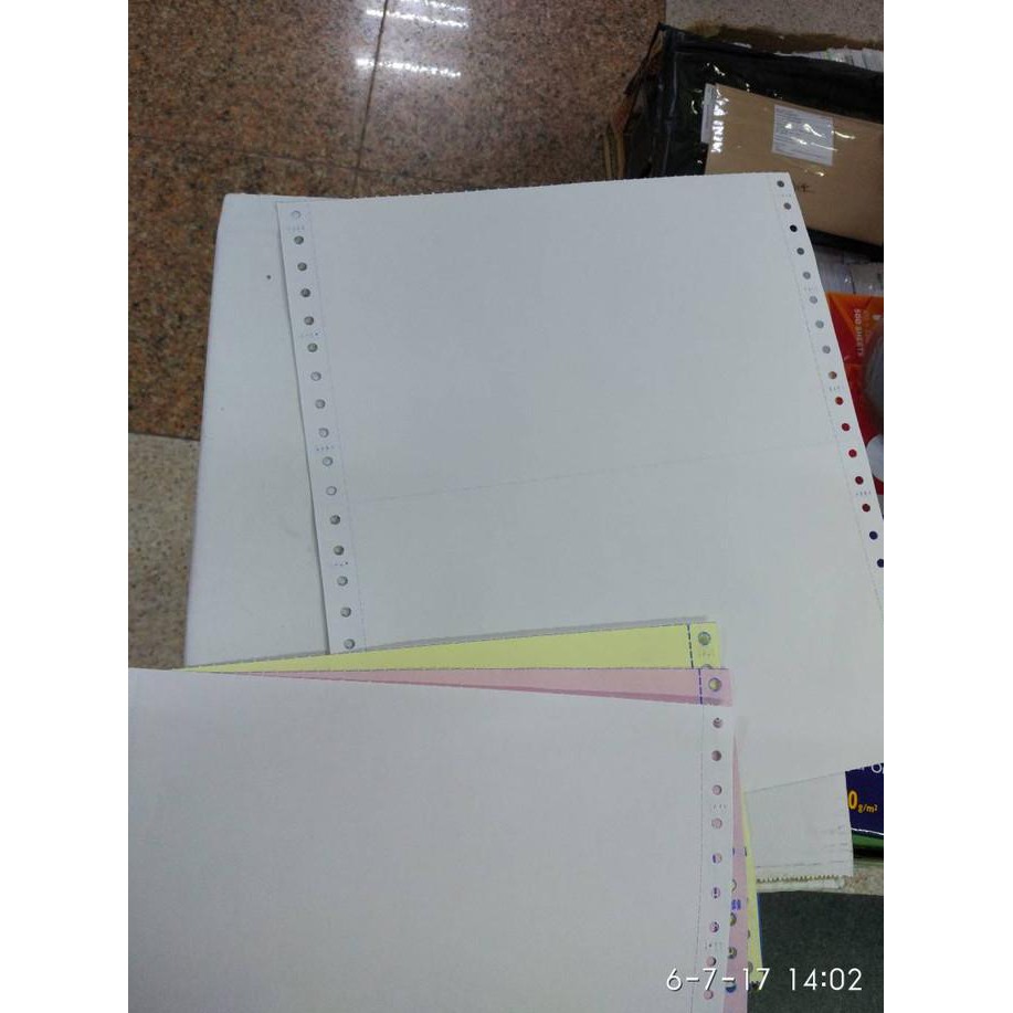 

Kertas continuous form print ncr 3 rangkap ply bagi 2 surat jalan