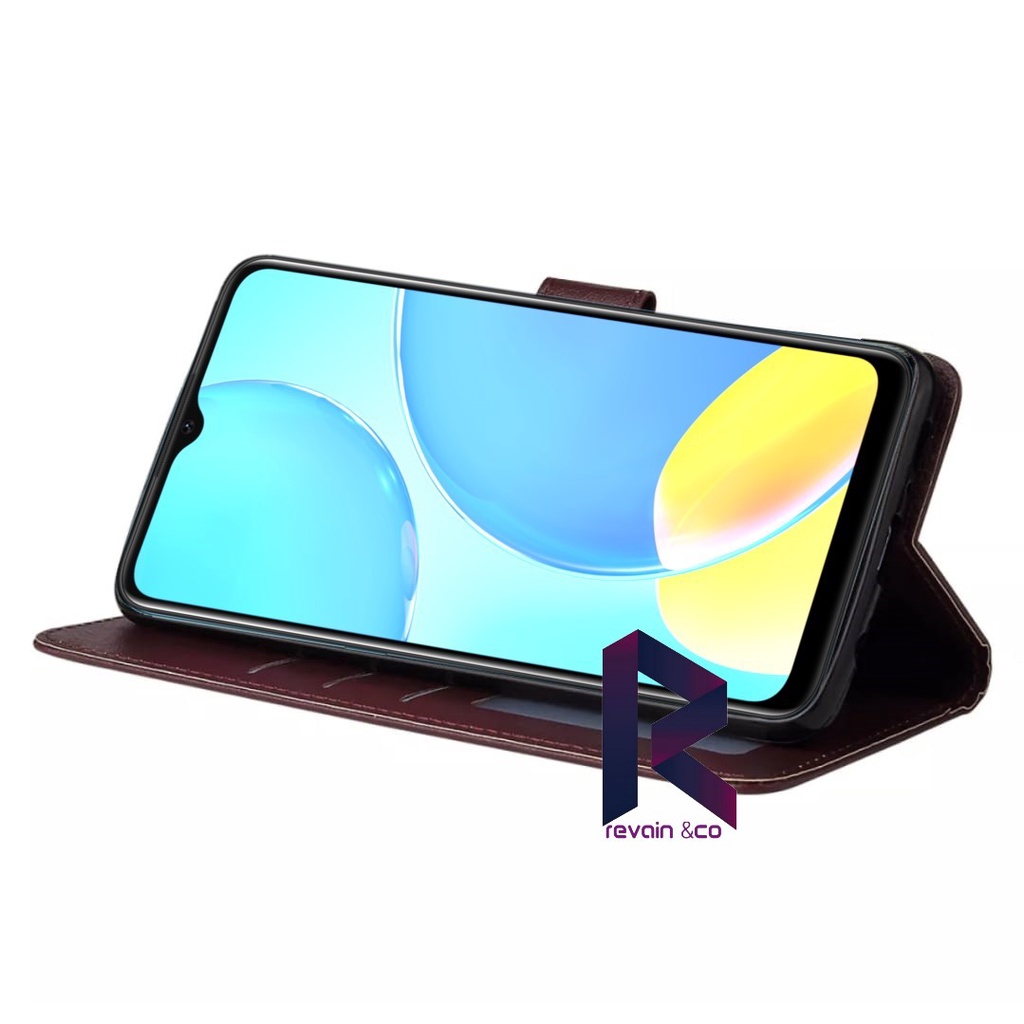 FLIP COVER REALME C30 CASING DOMPET FLIP WALLET LEATHER KULIT PREMIUM SARUNG BUKA TUTUP FLIP CASE REALME C30