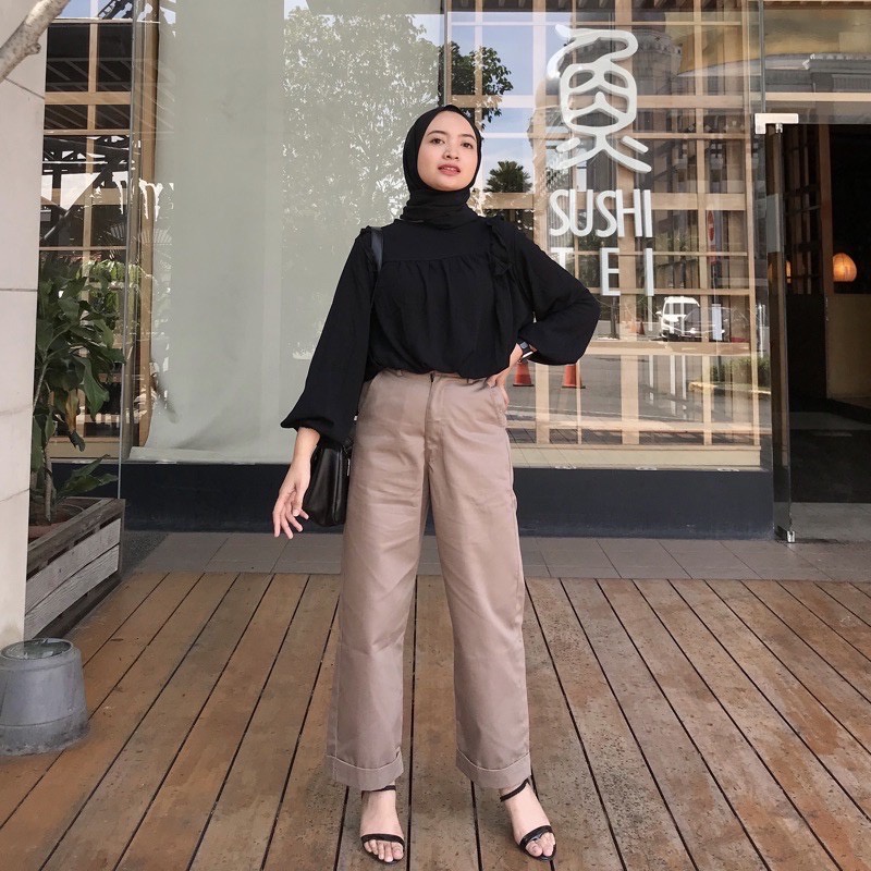 KULOT BAHAN MEISHA KULOT / MIRABELLA PANT AURELIA KULOT LINEN MELVA PANTS