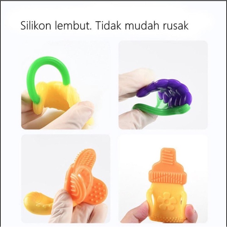 Mainan Gigitan Bayi Buah / Teether Bayi BPA FREE