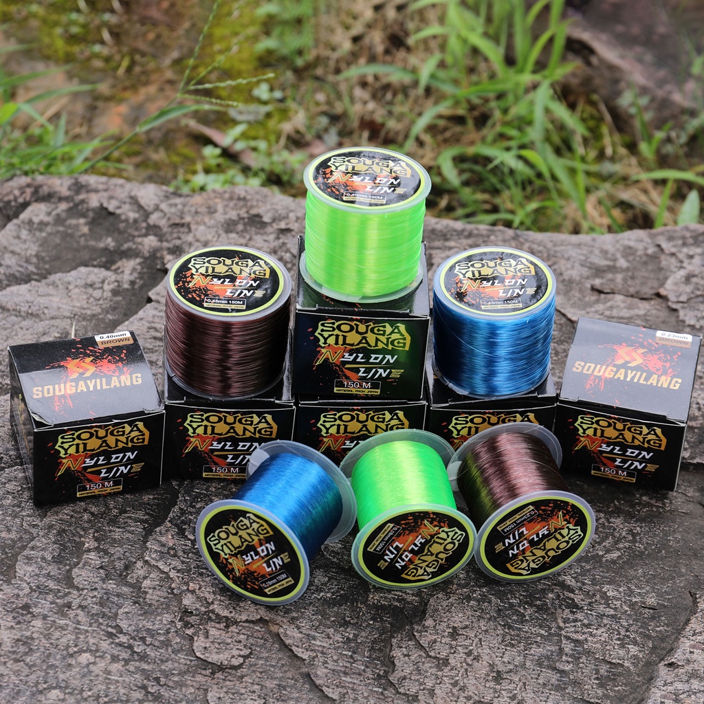 150M Super Kuat Nylon Pancing Lapisan Fluorocarbon 31LB Drag Power Multifilament Halus Pancing Jepang Bahan Pancing untuk Memancing Ikan Mas Baik untuk Memancing di Perahu