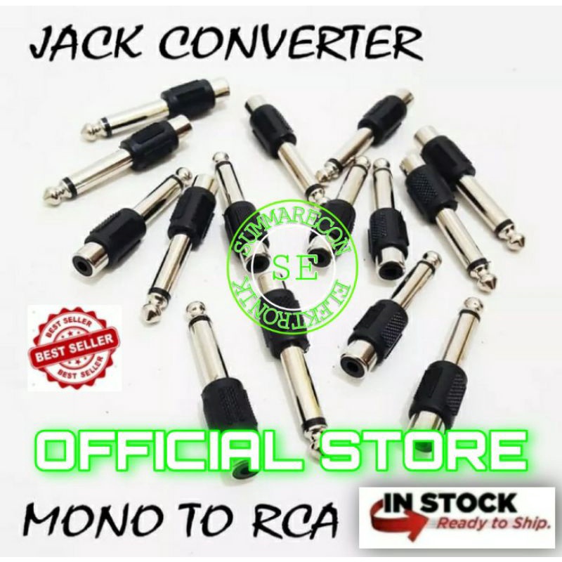 jack converter akai mono to rca