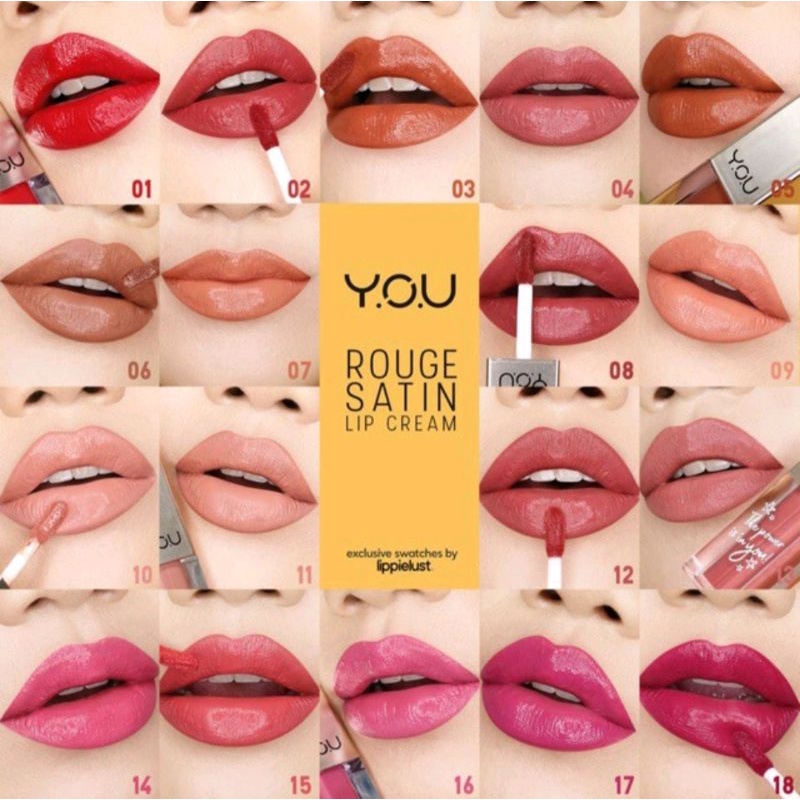 Y.O.U  THE GOLD ONE ROUGE SATIN METTE LIPCREAM  YOU KOSMETIK