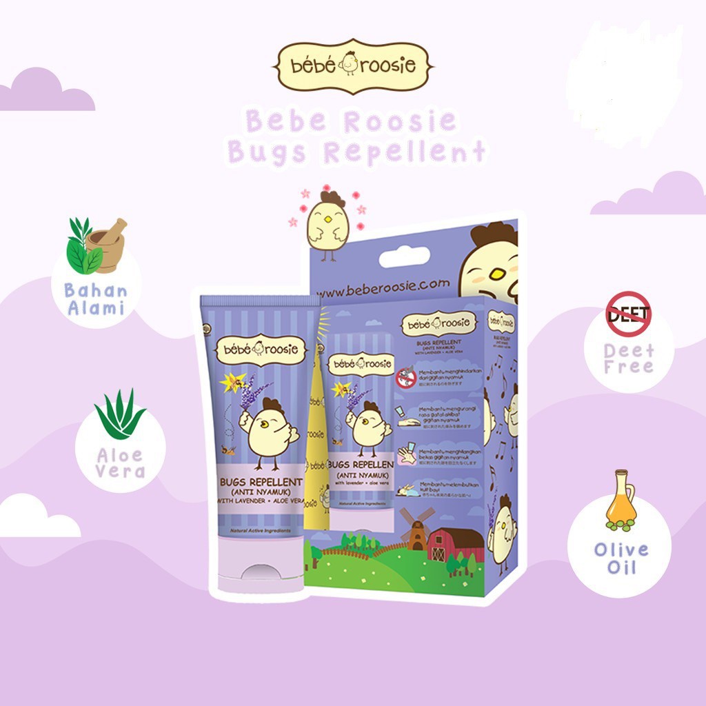 Bebe Roosie Lotion Anti Nyamuk / Mosquito 60gr