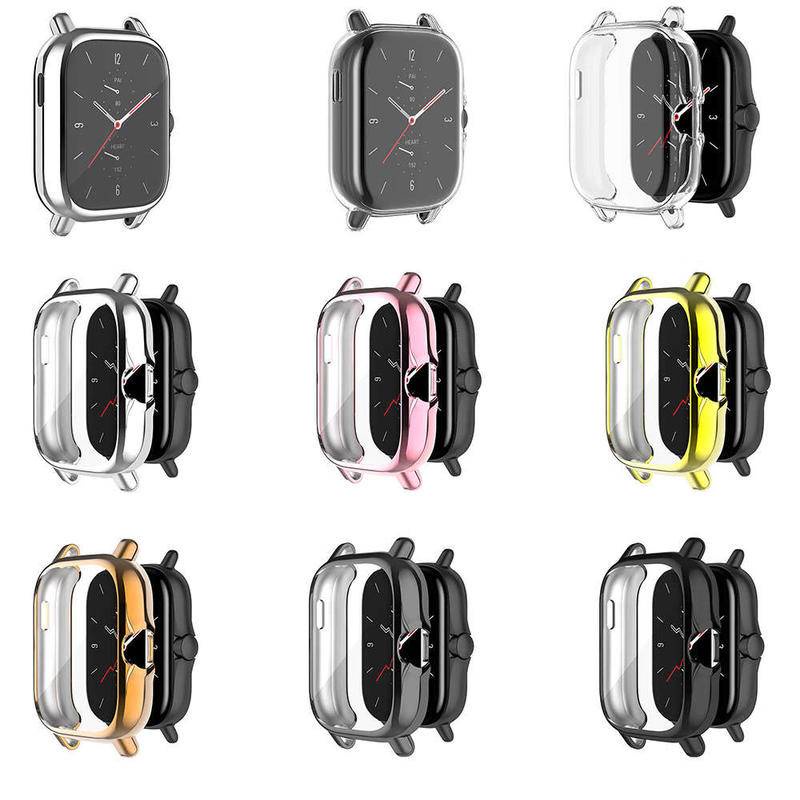 Case Pelindung Layar Smartwatch Bahan TPU Transparan Untuk Huami Amazfit GTS 2 3 GTR2 GTR2E GTR3 GTR3 Pro