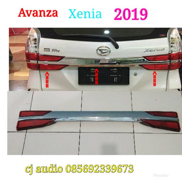 List lis chrome krom   pintu bagasi belakang all new avanza Xenia 2019