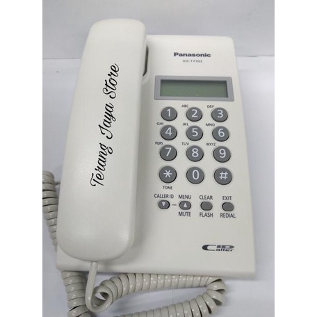 Telepon Kabel Panasonic Kx-T7703 (Putih) Pesawat Telepon Rumah T7703