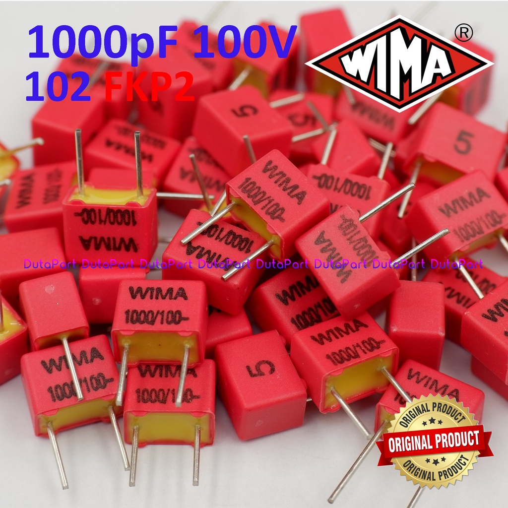 100V 1000pF 1nF 102 5% FKP2 FKP 2 WIMA Film Capacitor Made In Germany