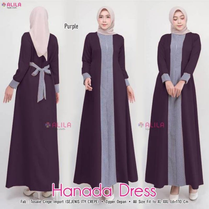 Hanada dress pakaian wanita fashion muslim remaja