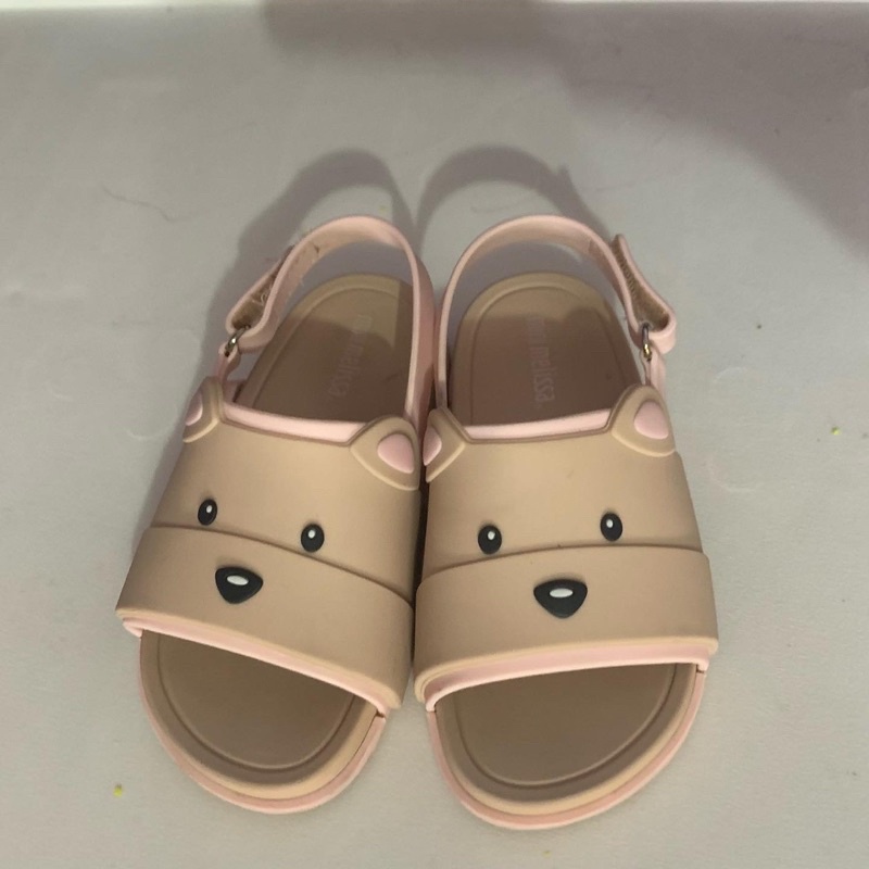Mini Melissa Beach Slide Sandal Bear PRELOVED