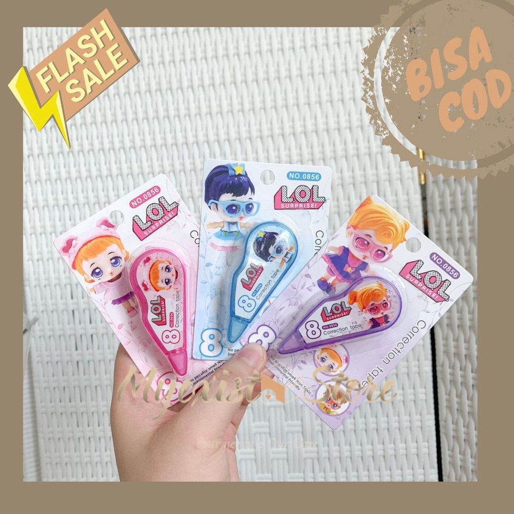 

ALAT TULIS TIP EX ERASER LOL MURAH BARU Tip ex roll correction tape lol Tip ex / tipex /-IVN404