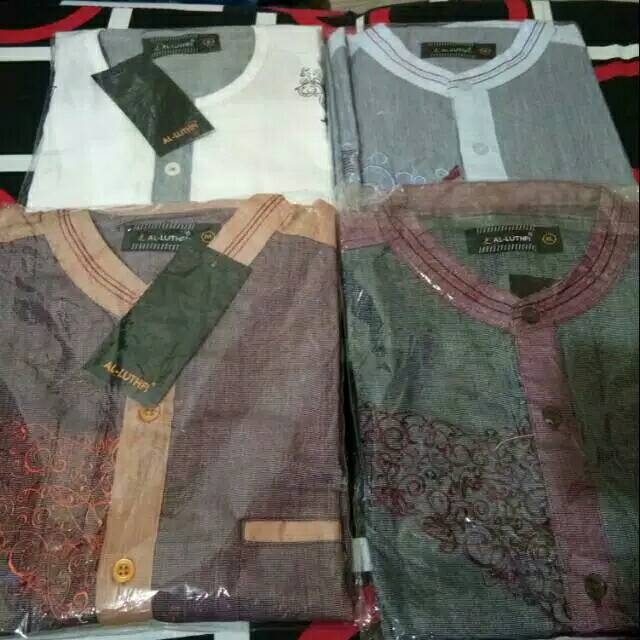 Baju koko al lutfi premium/Koko lebaran/kemeja Koko pria