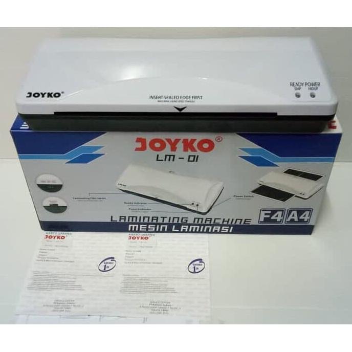 

MESIN LAMINATING JOYKO LM01 ukuran A4 & F4 / LAMINATOR LOW WATT LM-01