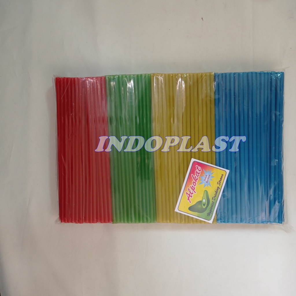Sedotan Plastik/Sedotan Minuman/Sedotan Kiloan Alpokat