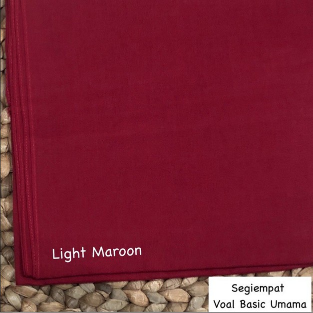 Godiva96 - UMAMA BASIC VOAL HIJAB / JILBAB MEDAN PART 1-U.BV. Light Maroon