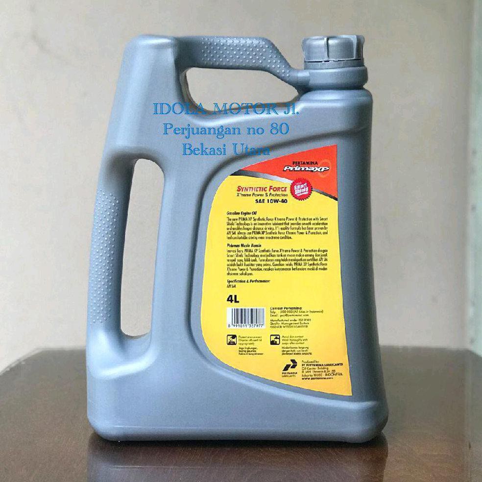 Stok Terakhir Oli Pertamina Prima Xp Sae 10W-40 Api Sm Isi 4 Liter