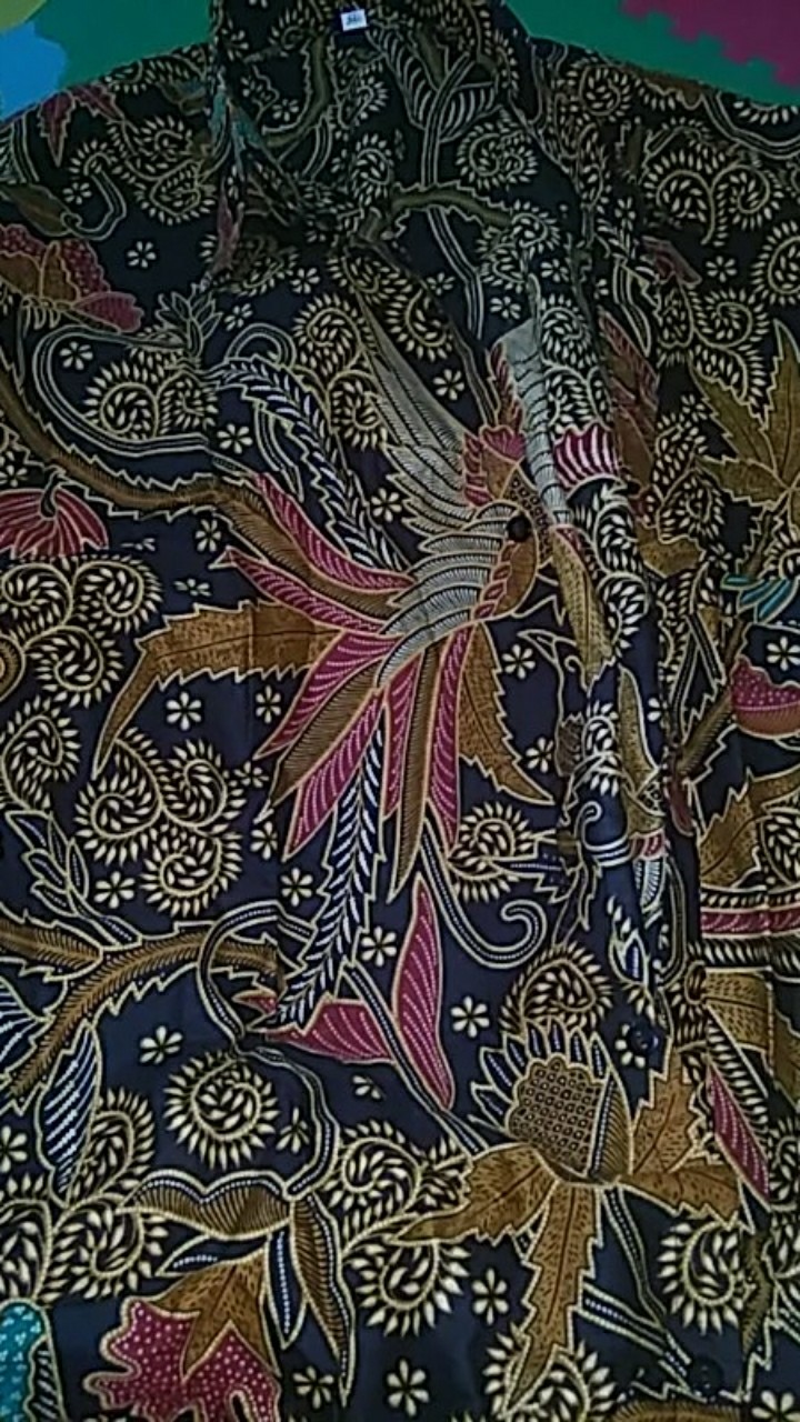 Kemeja Pria Batik Jumbo 4l-5l Lengan Pendek Atasan Baju Batik Hem Pria Big Size Ukuran Besar Abs-ck